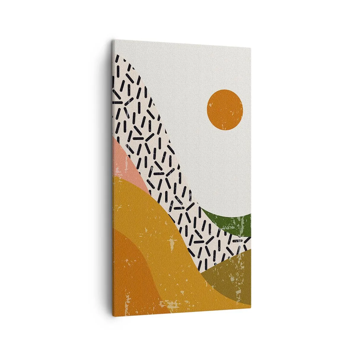 Canvastavla - Bild på duk - Solig abstraktion - 45x80 cm