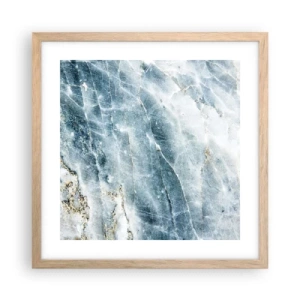 Affisch i ram av ljusek - Isvärld - 40x40 cm