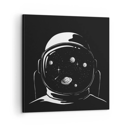 Canvastavla - Bild på duk - Fin utsikt - 60x60 cm