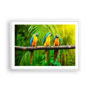 Affisch i vit ram - Har du hört att hon...? - 70x50 cm