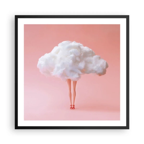 Affisch i svart ram - Söt utfästelse - 60x60 cm