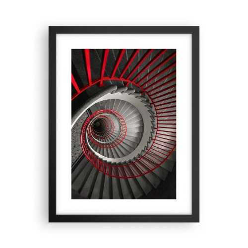 Affisch i svart ram - Arkitektoniska spel - 30x40 cm