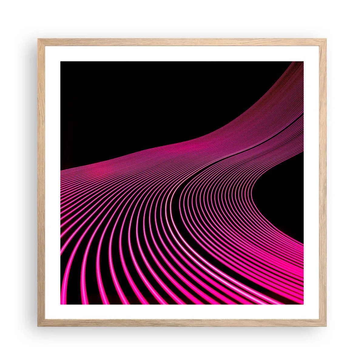 Affisch i ram av ljusek - Ljusets allé - 60x60 cm