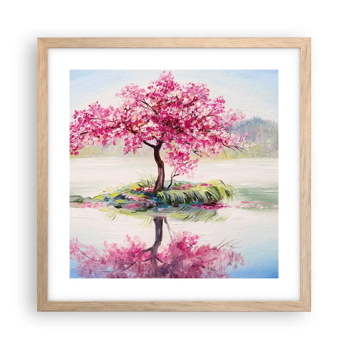 Affisch i ram av ljusek - Vårens högtid - 40x40 cm