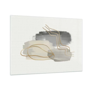 Glastavla - Bild på glas - Varaktighet och rörelse - 100x70 cm