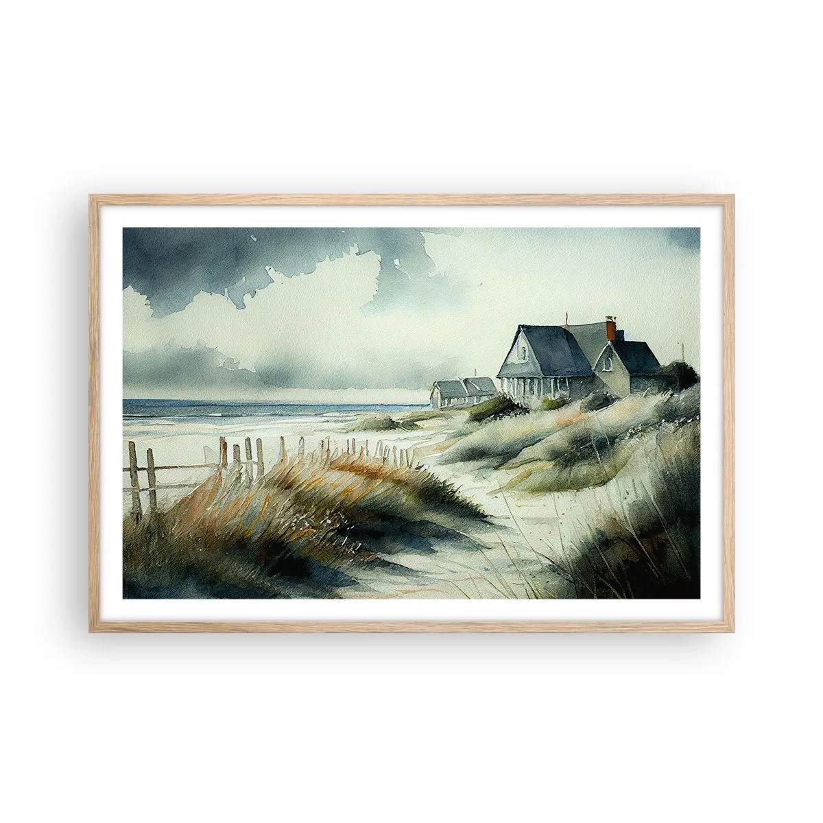 Affisch i ram av ljusek - Borta från liv och rörelse - 91x61 cm