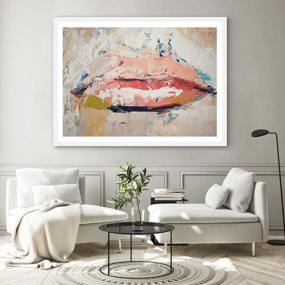 Affisch i vit ram - Väcker sinnen - 50x40 cm