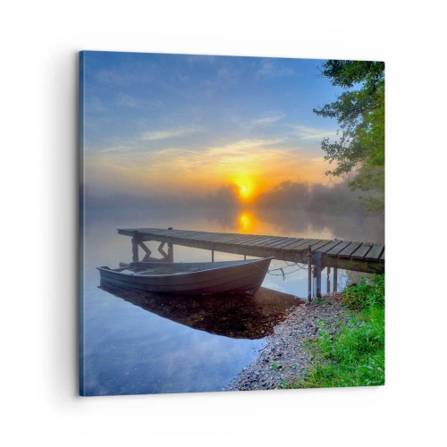 Canvastavla - Bild på duk - Det vanliga förvandlas till det magiska - 60x60 cm