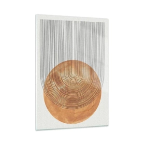 Glastavla - Bild på glas - En solig komposition - 50x70 cm