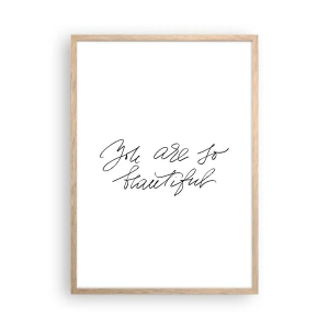 Affisch i ram av ljusek - Verkligen, tro mig... - 50x70 cm