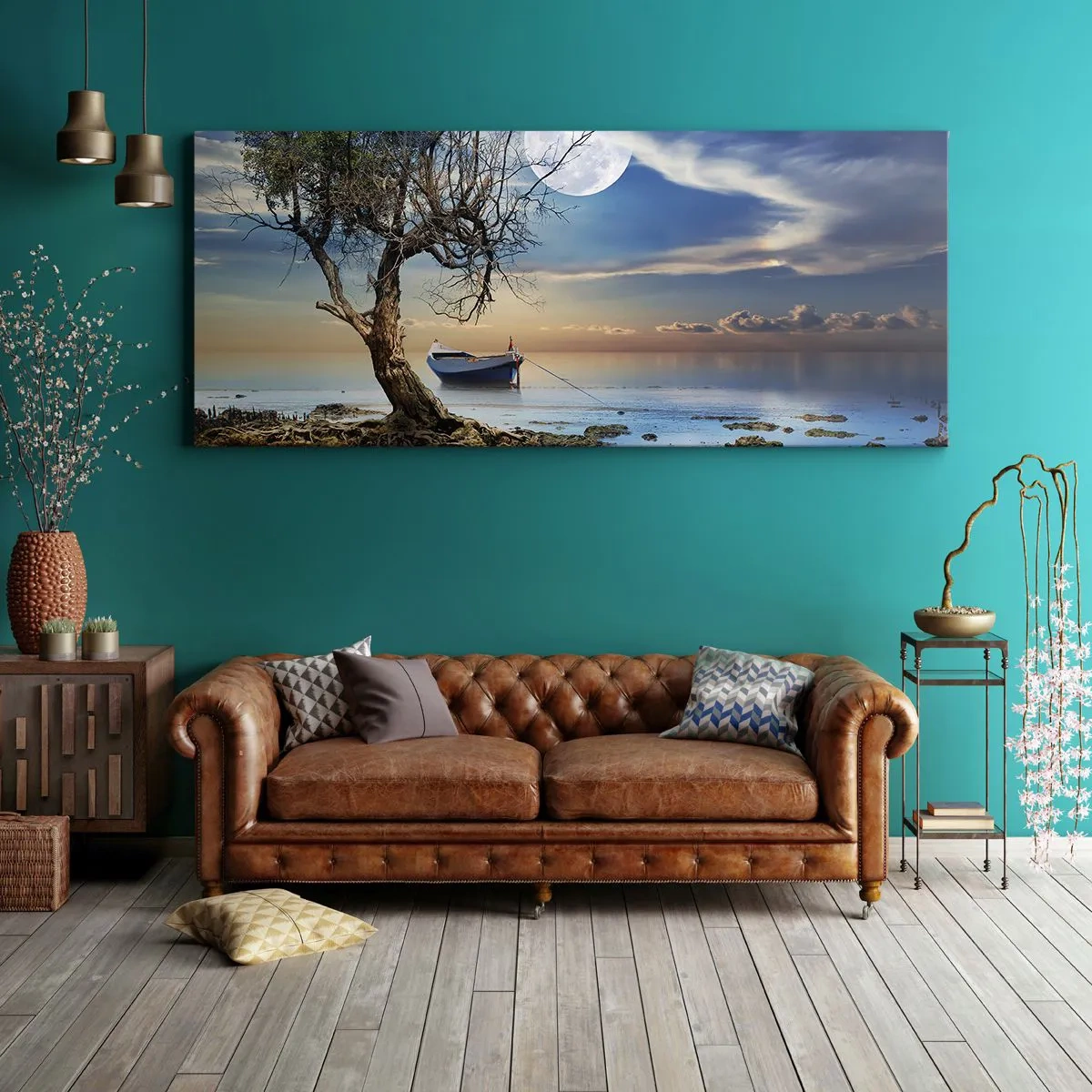 Canvastavla - Bild på duk - Är det slut eller början? - 100x40 cm