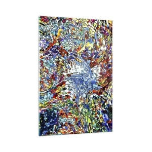 Glastavla - Bild på glas - Glasmålning - droppar  - 80x120 cm
