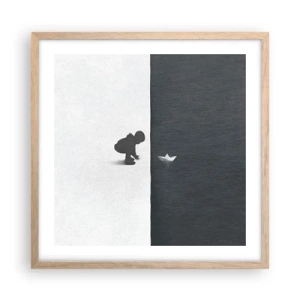 Affisch i ram av ljusek - En stor expedition - 50x50 cm