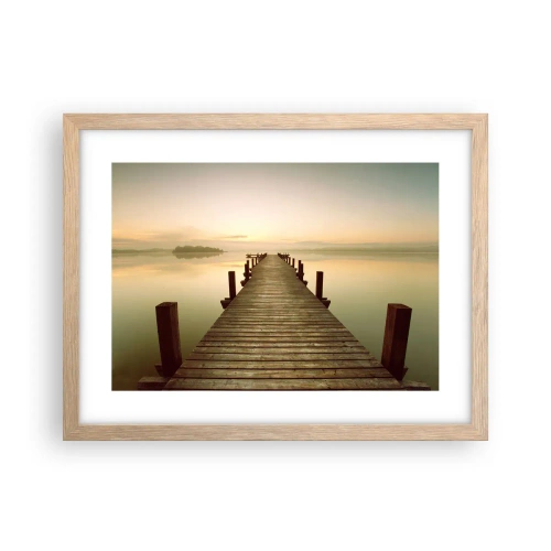 Affisch i ram av ljusek - Förgryning, gryning, ljus - 40x30 cm