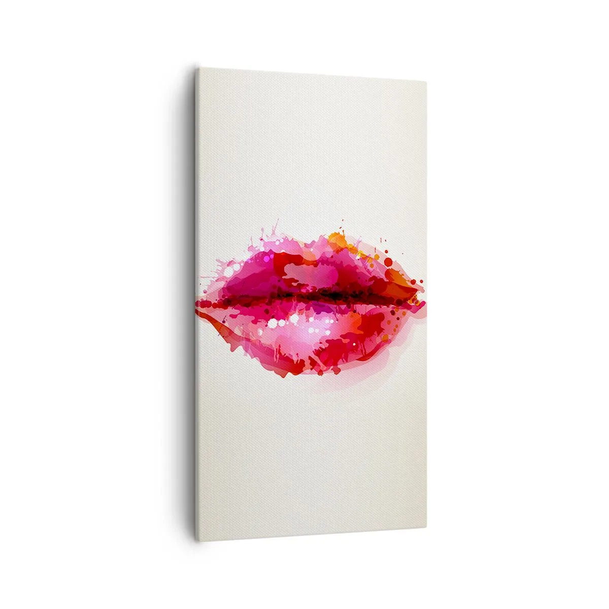 Canvastavla - Bild på duk - Rödare nyans än rött - 55x100 cm