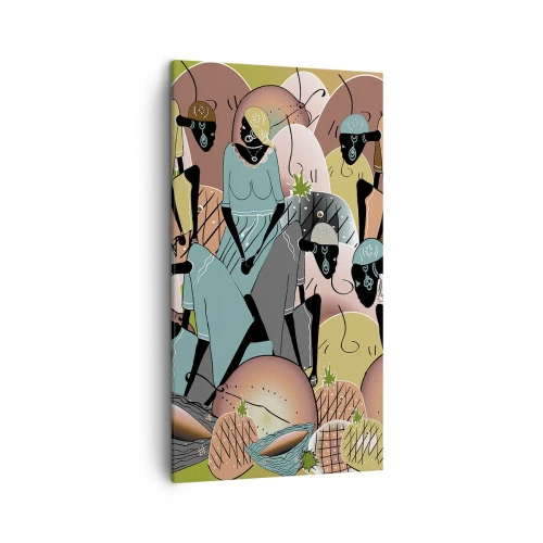 Canvastavla - Bild på duk - Högtiden kommer - 45x80 cm