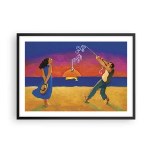 Affisch i svart ram - Mer än en stjärna från himlen - 70x50 cm