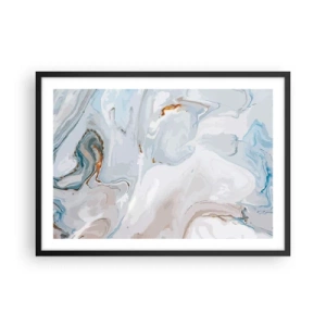 Affisch i svart ram - Utbuktande vithet - 70x50 cm