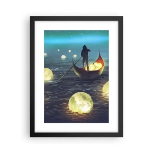 Affisch i svart ram - Saker som filosoferna inte drömt om - 30x40 cm