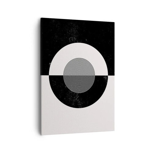 Canvastavla - Bild på duk - Harmoni i svart och vitt - 50x70 cm