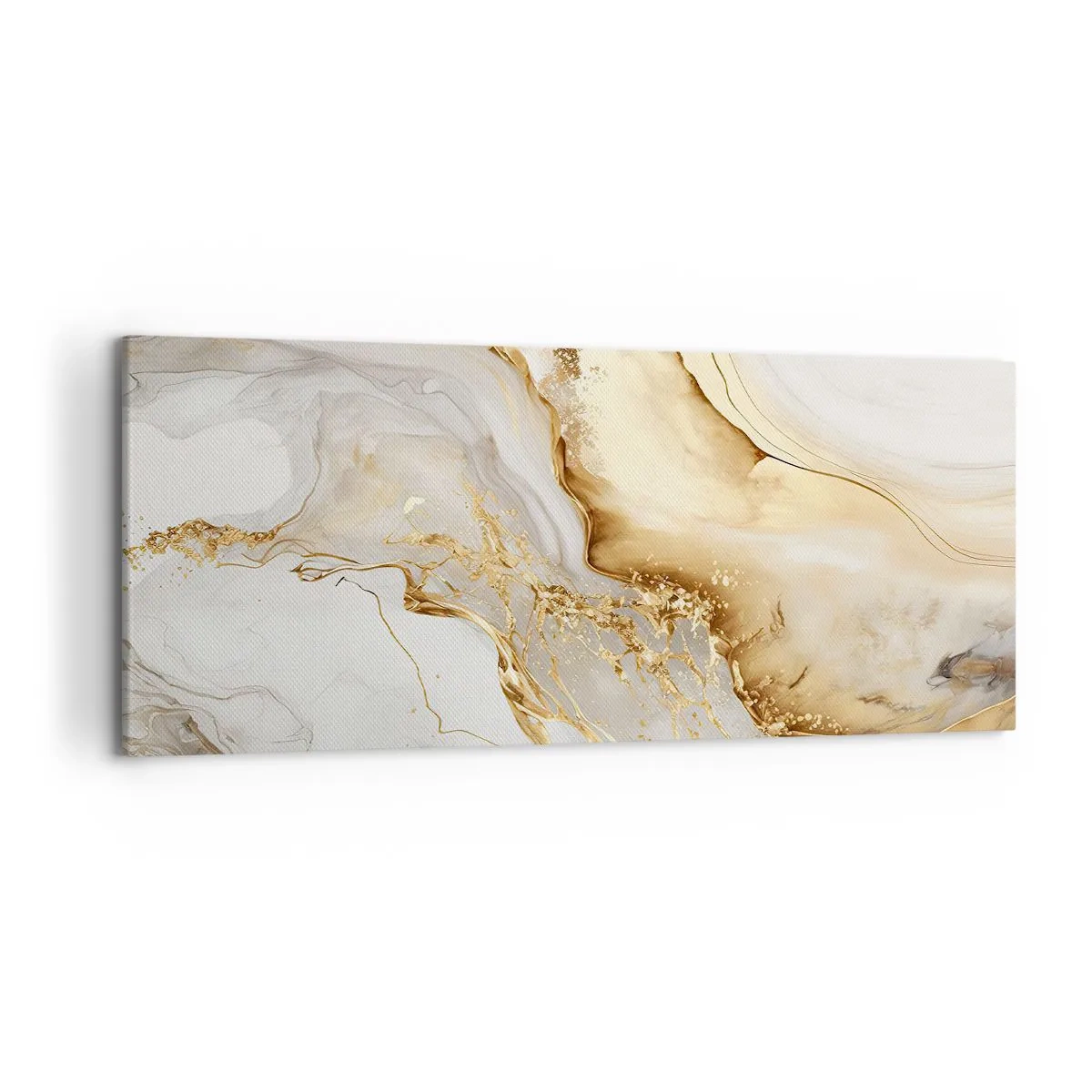 Canvastavla - Bild på duk - Abstraktion: skönhet och godhet - 120x50 cm