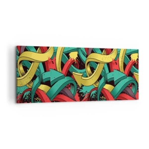 Canvastavla - Bild på duk - Vilken väg till målet? - 120x50 cm