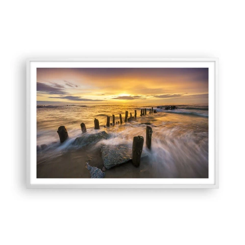Affisch i vit ram - Östersjöns råa skönhet - 91x61 cm