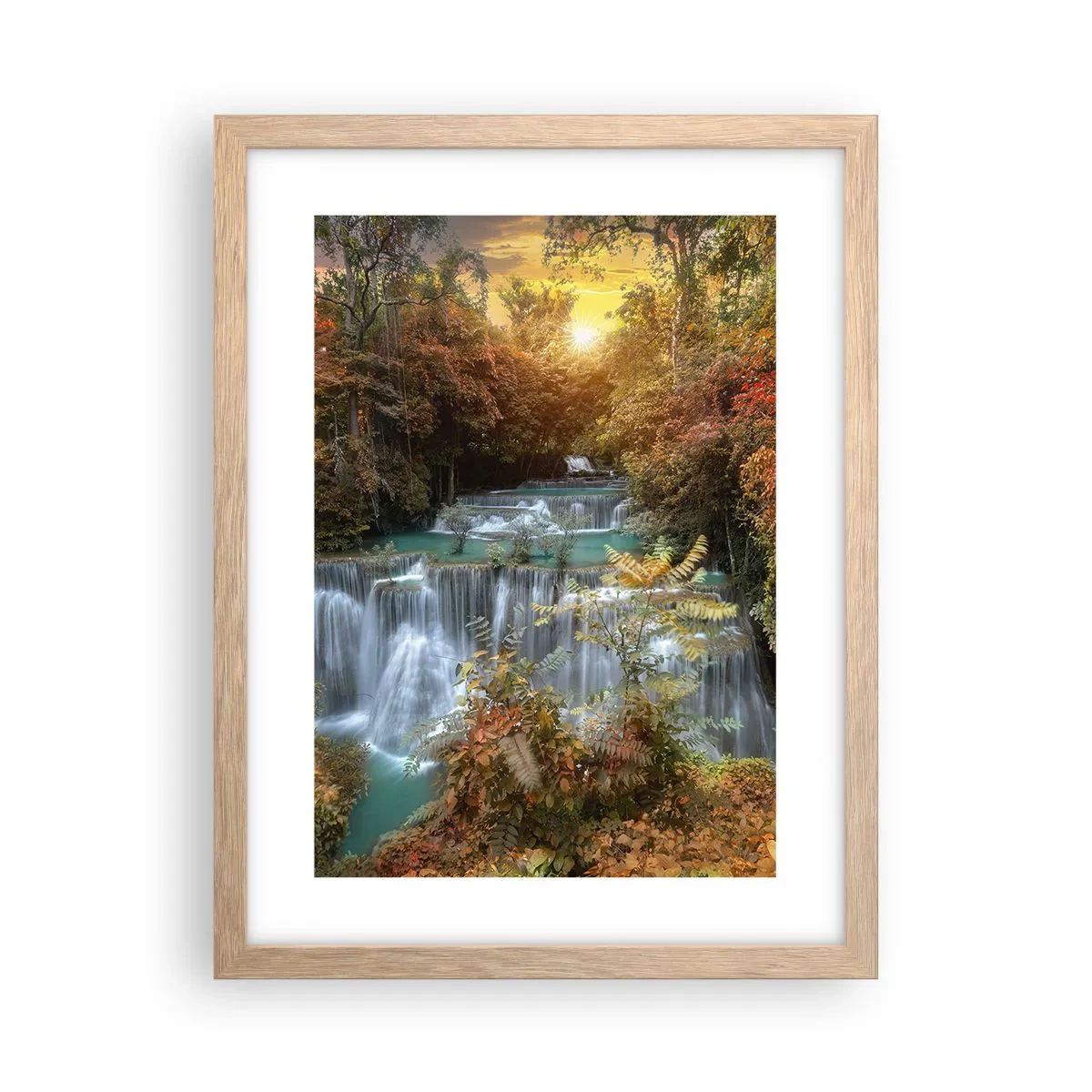 Affisch i ram av ljusek - Skogens skatt - 30x40 cm