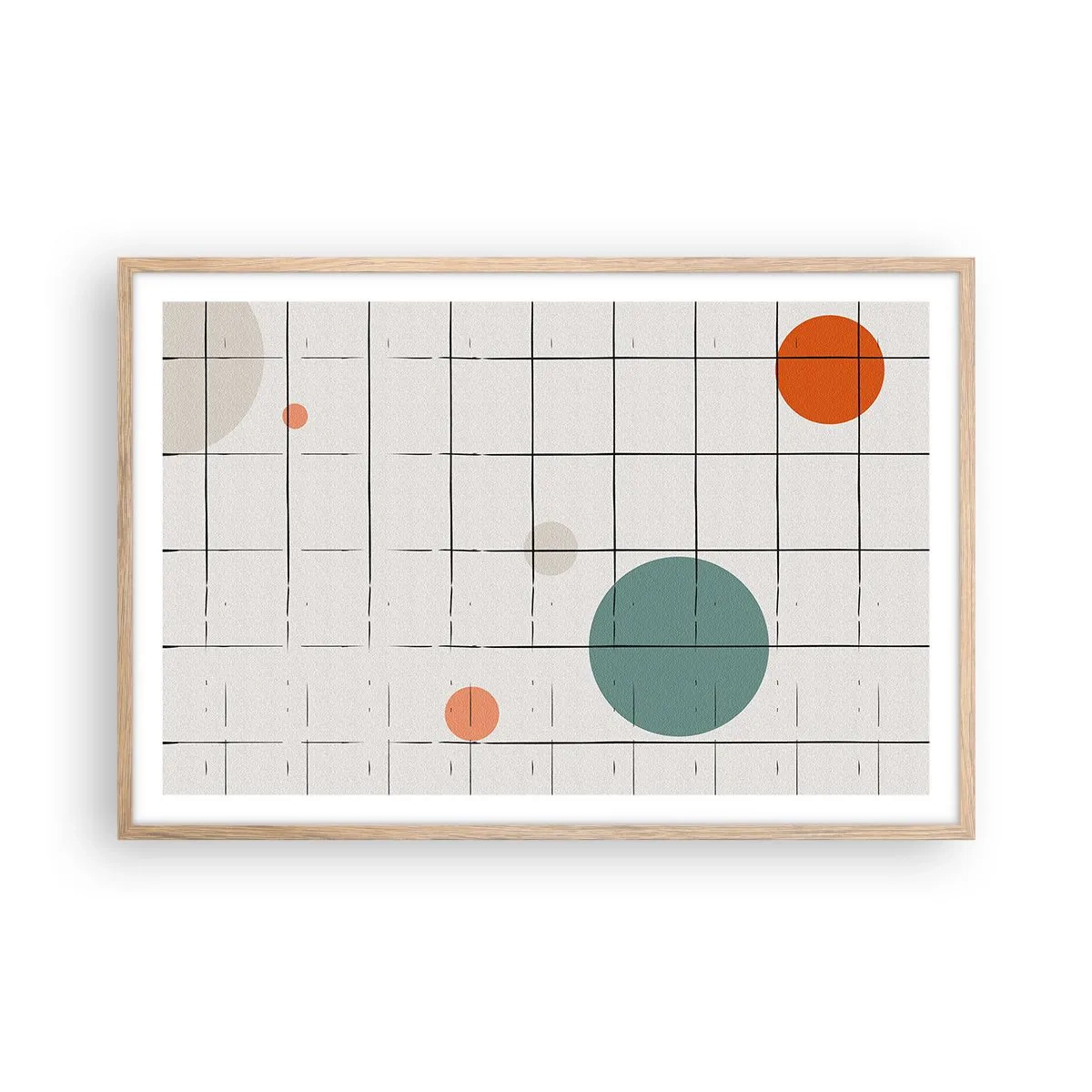 Affisch i ram av ljusek - Fångade. Vi eller de? - 91x61 cm