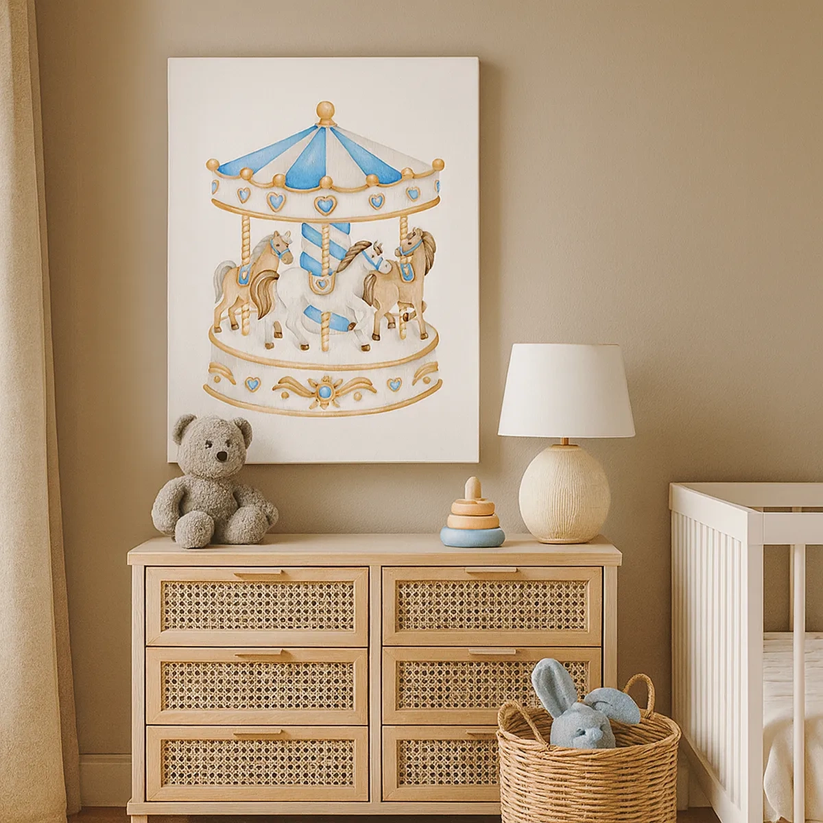 Canvastavla - Bild på duk - En ljuvlig barndom - 50x70 cm