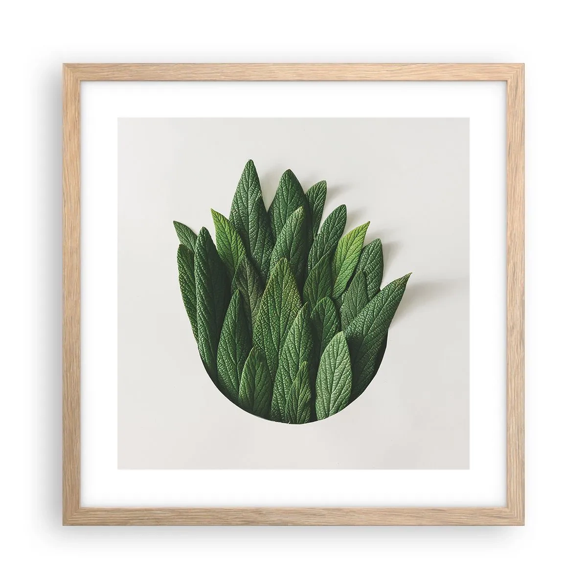 Affisch i ram av ljusek - Ostoppbar nyfikenhet - 40x40 cm