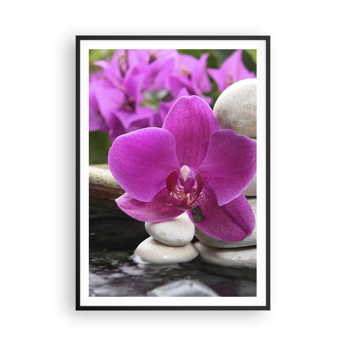 Affisch i svart ram - Så kopplar du av - 70x100 cm