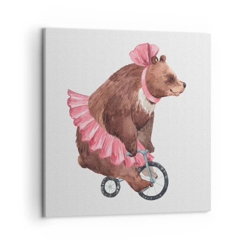 Canvastavla - Bild på duk - Vilken cirkus! - 50x50 cm