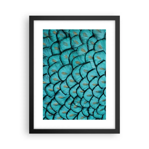 Affisch i svart ram - Den stora fjädergalan - 30x40 cm