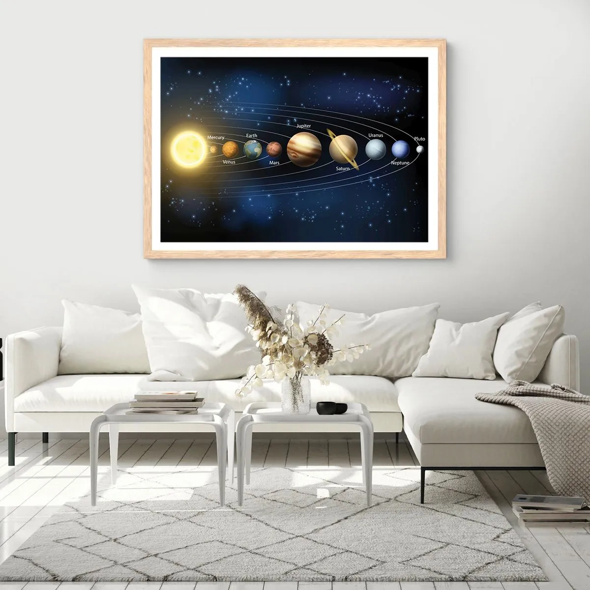 Affisch i ram av ljusek - En av tio - 91x61 cm