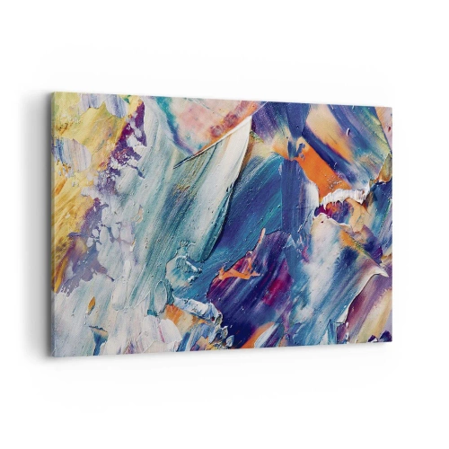 Canvastavla - Bild på duk - Färgkaos - 100x70 cm