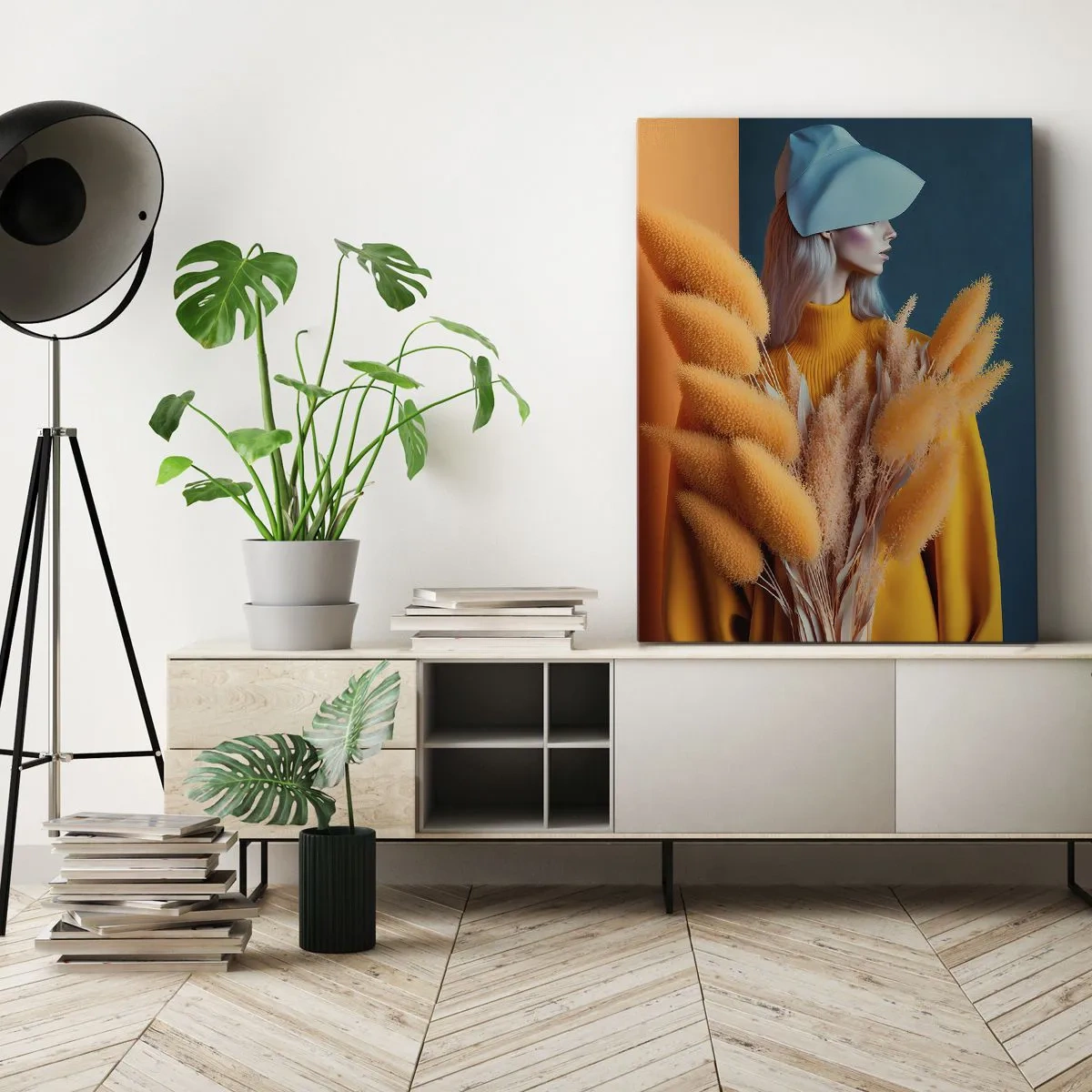 Canvastavla - Bild på duk - Fluffigt porträtt - 80x120 cm