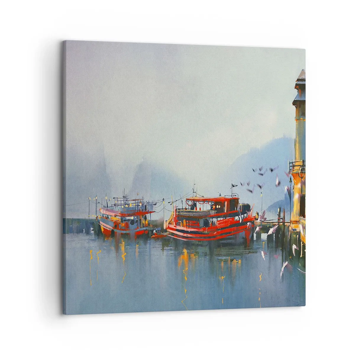 Canvastavla - Bild på duk - Världens ände - 50x50 cm