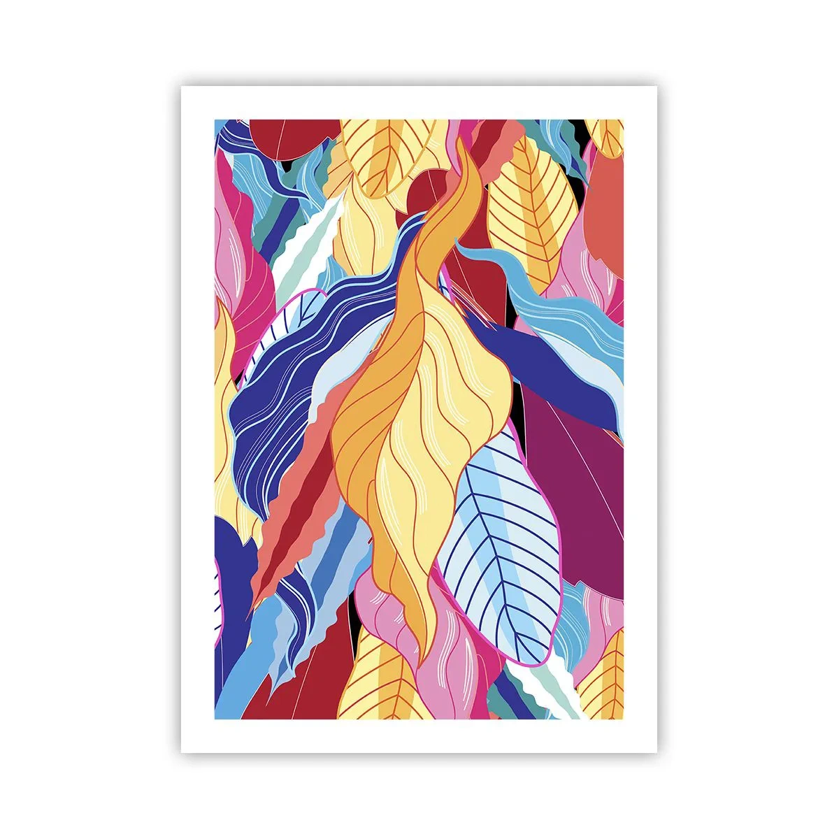 Affisch - Färgglad röra - 50x70 cm