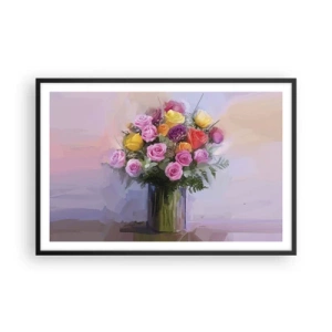 Affisch i svart ram - Stoppad skönhet - 91x61 cm