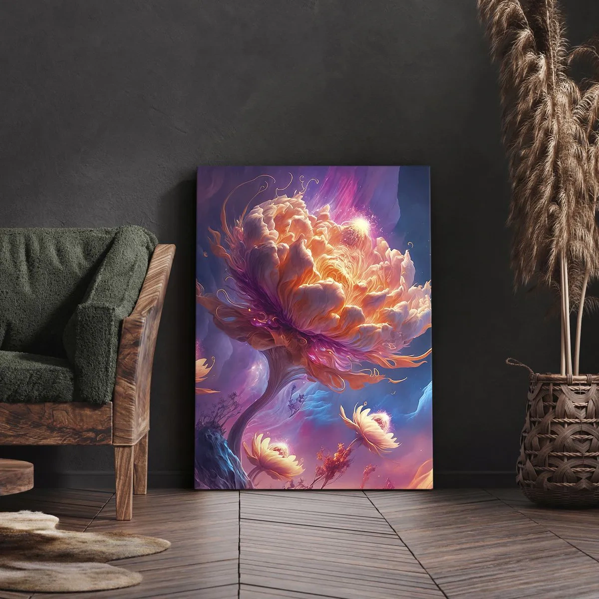 Canvastavla - Bild på duk - En annan värld - 50x70 cm