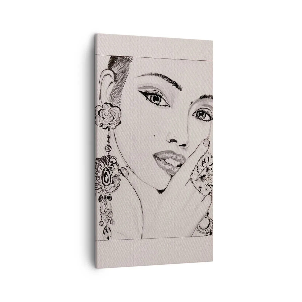 Canvastavla - Bild på duk - Den vackraste juvelen - 45x80 cm