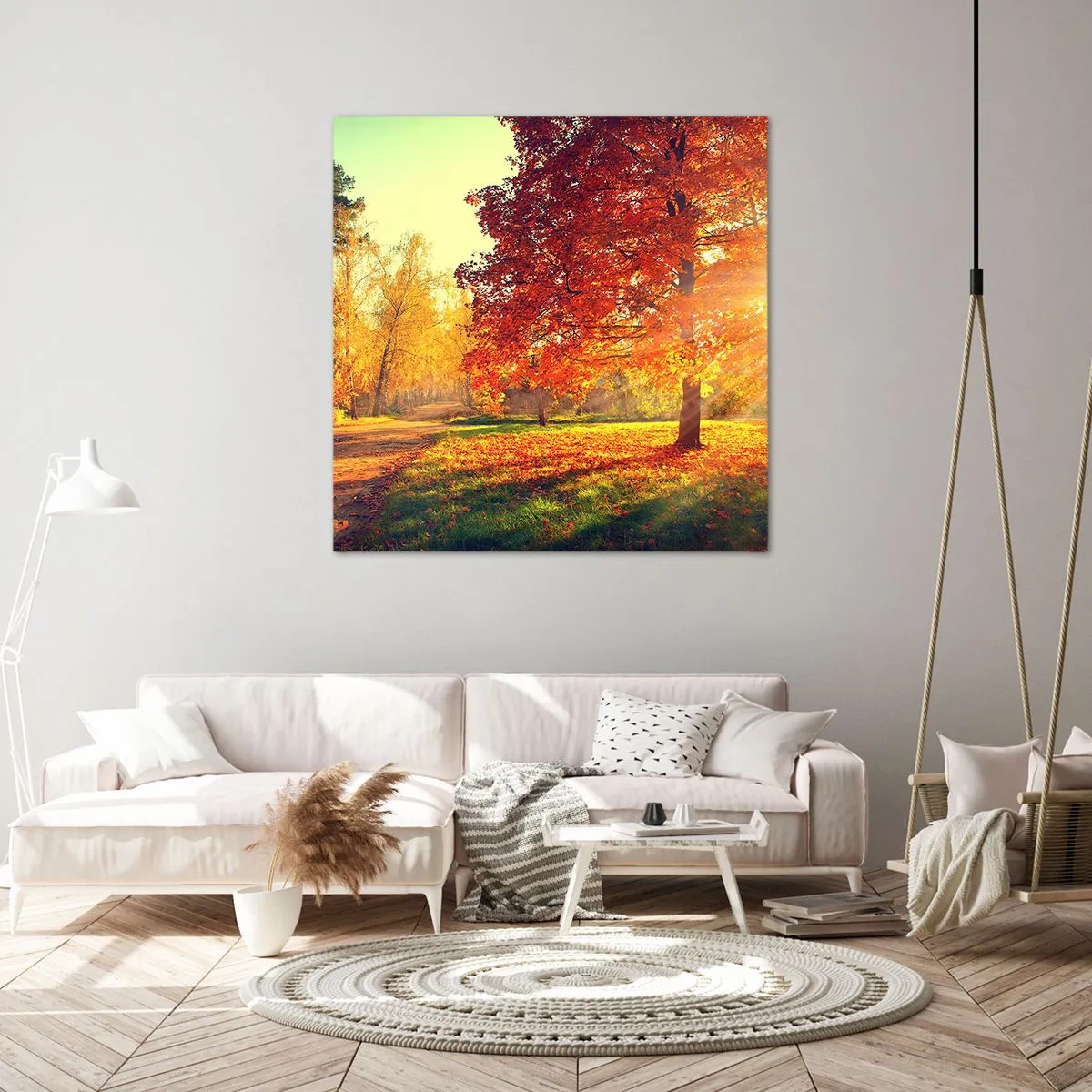 Canvastavla - Bild på duk - Rött är vackert - 70x70 cm