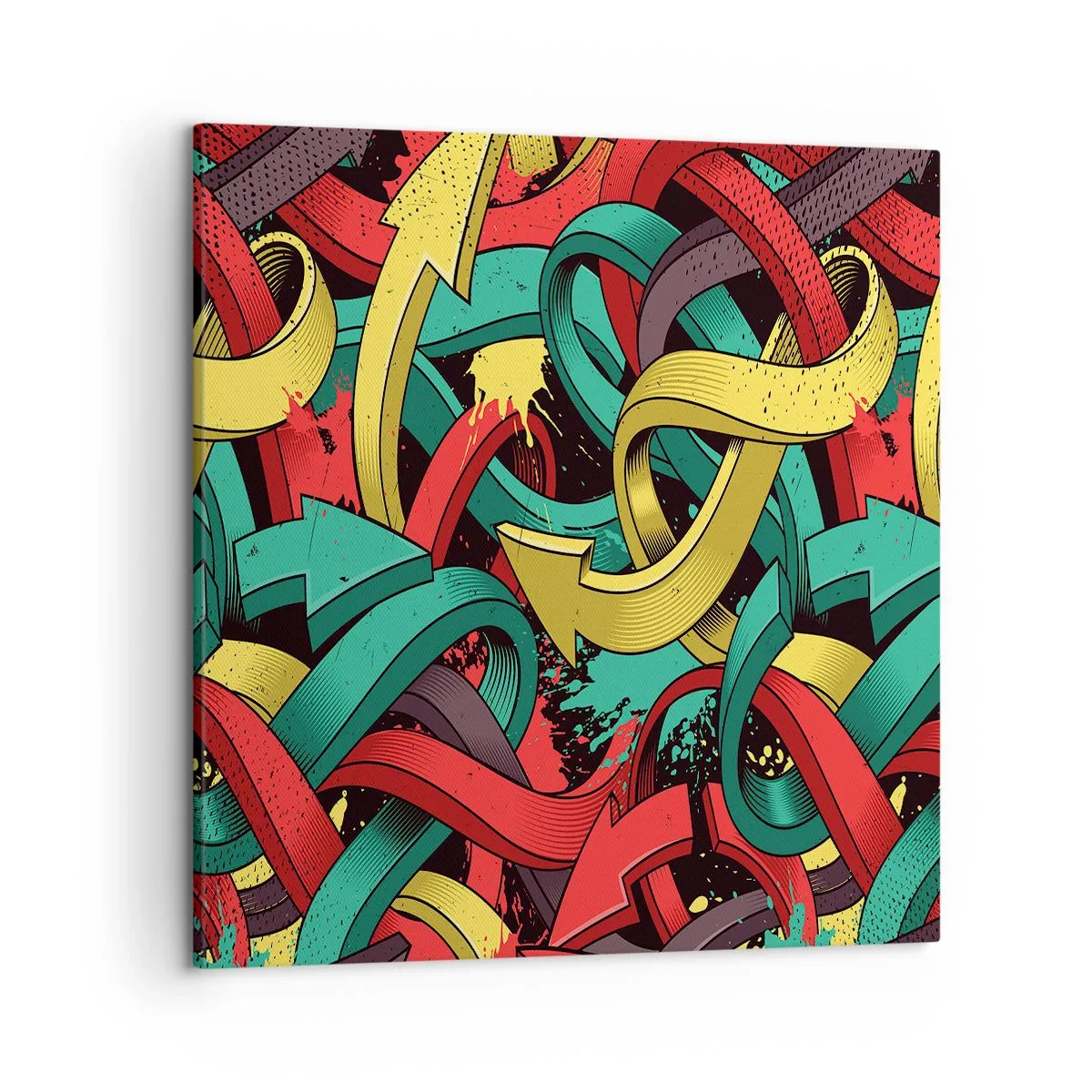 Canvastavla - Bild på duk - Vilken väg till målet? - 50x50 cm