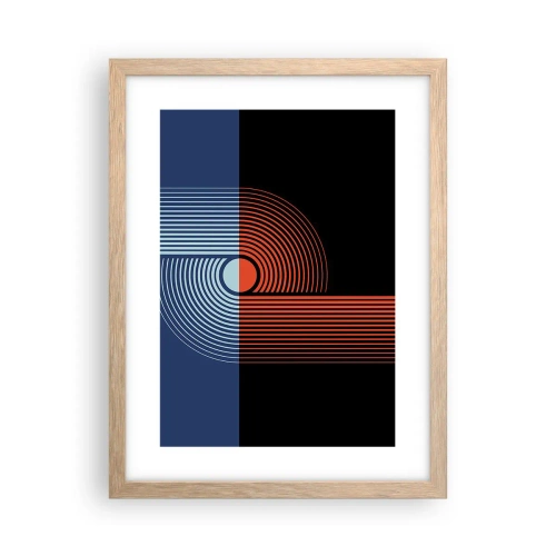Affisch i ram av ljusek - I en geometrisk kläm - 30x40 cm
