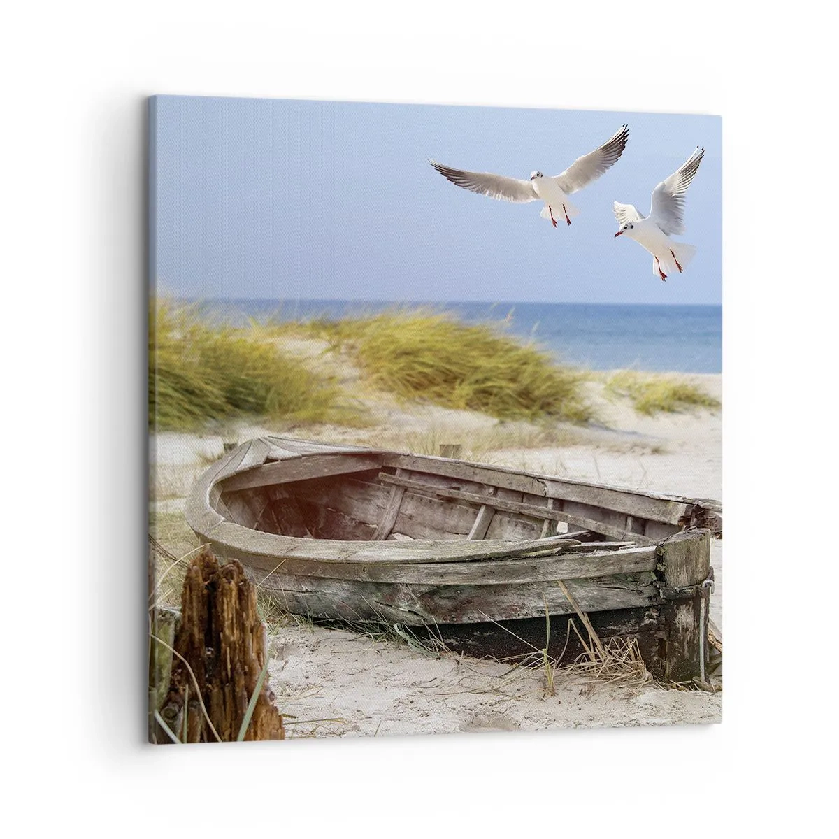 Canvastavla - Bild på duk - Doppade i vinden - 50x50 cm