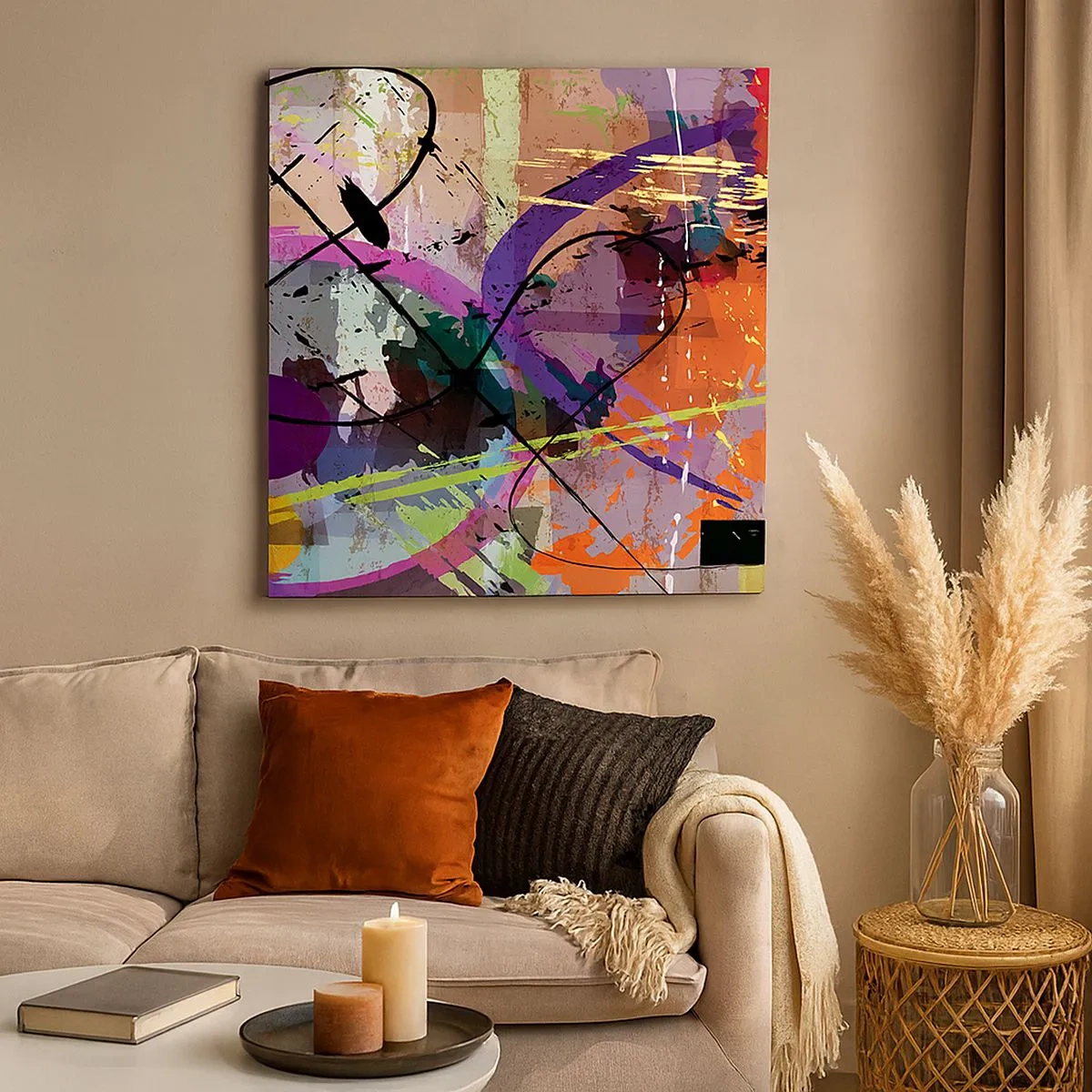 Canvastavla - Bild på duk - Rakt fram eller runt - 30x30 cm