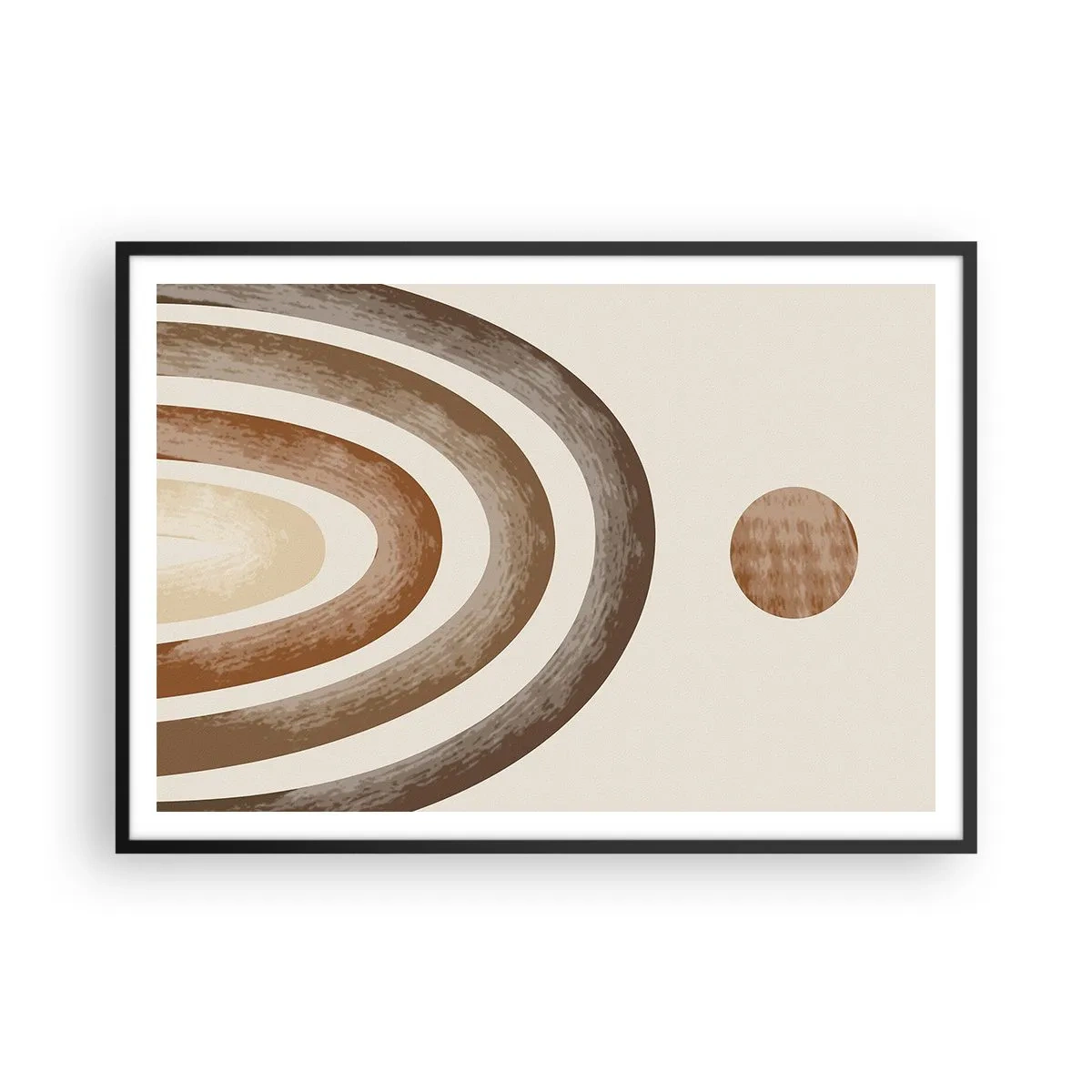 Affisch i svart ram - I den avlägsna galaxen - 100x70 cm