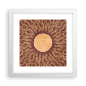 Affisch i vit ram - Solikon - 30x30 cm