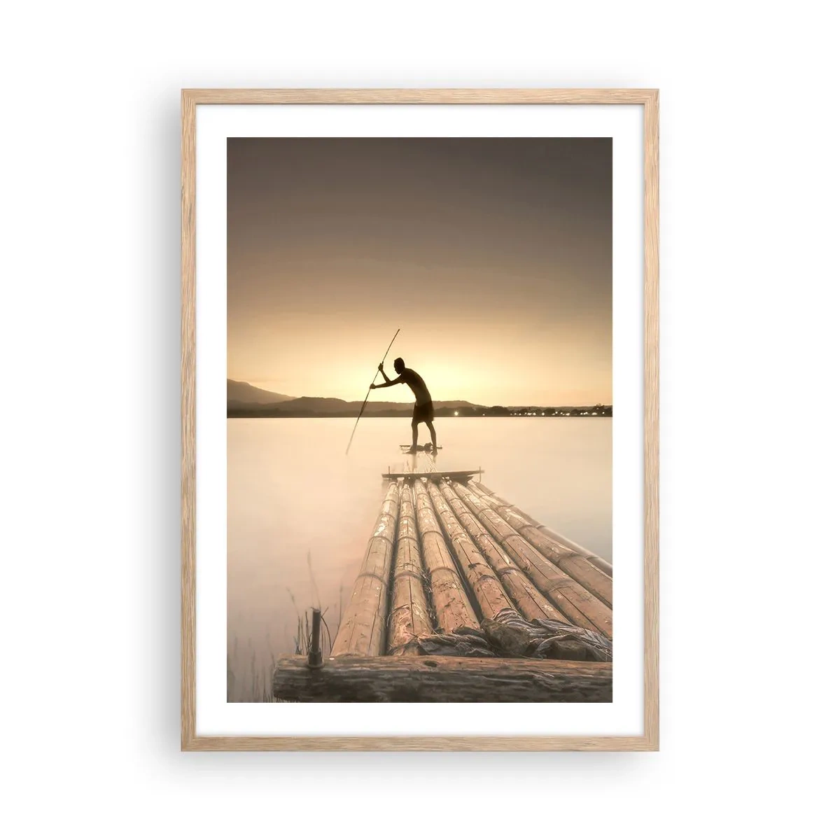 Affisch i ram av ljusek - Före avkoppling - 50x70 cm